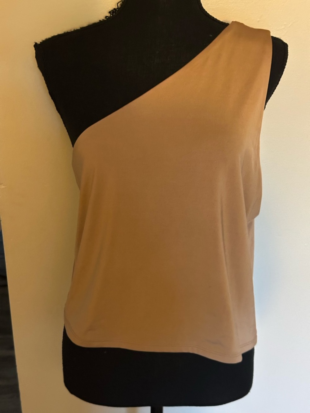 Express One-Shoulder Camisole in Tan